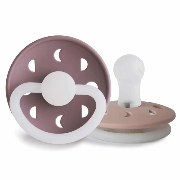 FRIGG CUMLÍKY MOON PHASE TWILIGHT MAUVE NIGHT/ BLUSH NIGHT, 0-6M, SILIKÓN