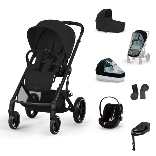 CYBEX Kombinovaný kočík BALIOS S LUX SET XL - Moon Black