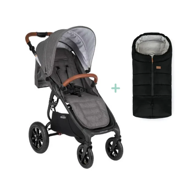 VALCO BABY Kočík športový Sport Trend 4 Black Charcoal + PETITE&MARS fusak Jibot ZADARMO