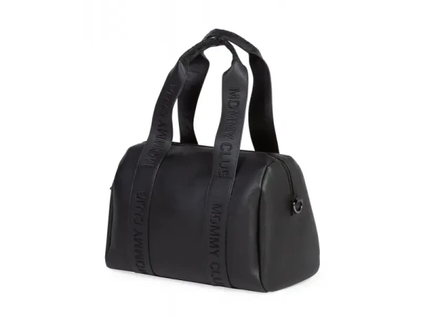 Childhome Prebaľovacia taška Mommy Club Signature Vegan Leather Black