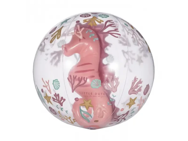 Little Dutch Nafukovacia lopta 3D Ocean Dreams Pink