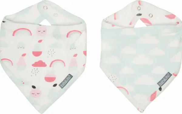 Bébé-Jou Bandana slintáčik Blush Baby 2ks