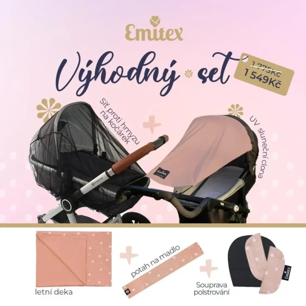 EMITEX Sada Misty rose HEART