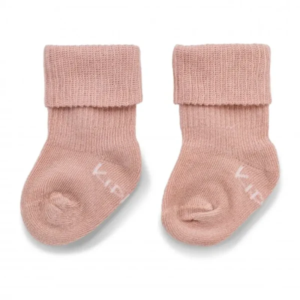 KipKep Detské ponožky Stay-on-Socks NEWBORN 1pár Mauve