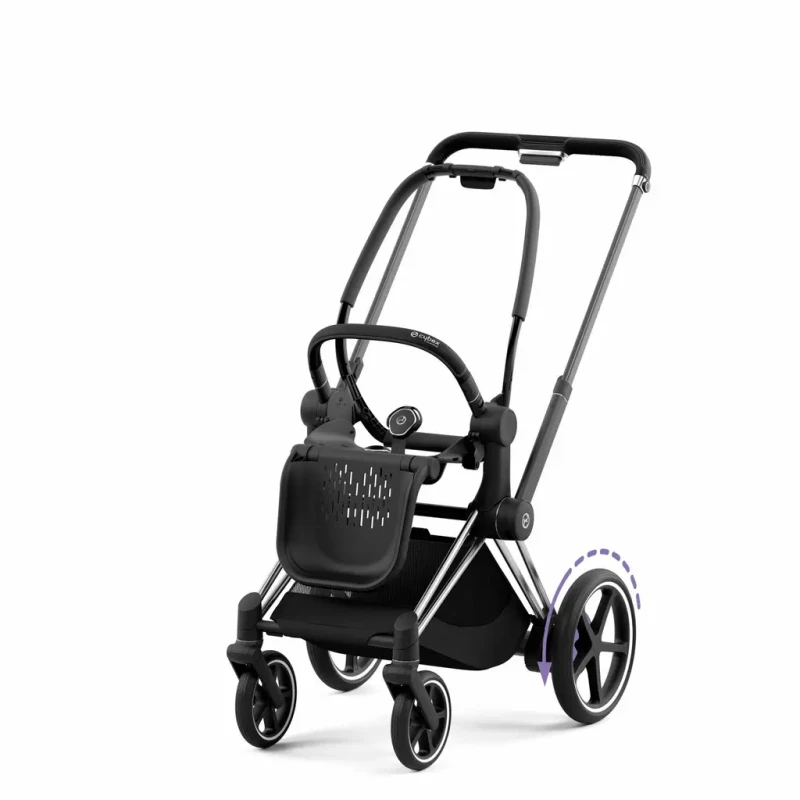 CYBEX E-PRIAM podvozok + SEAT  CHROME BLACK