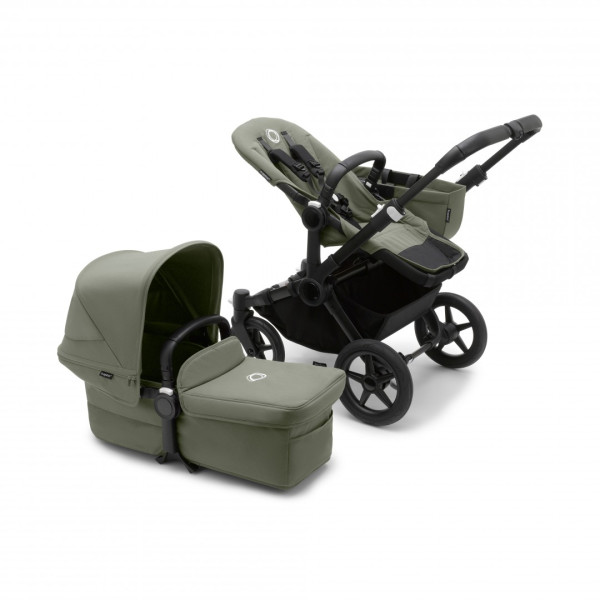 Bugaboo Donkey 5 Kompletný set MONO Black/Forest Green