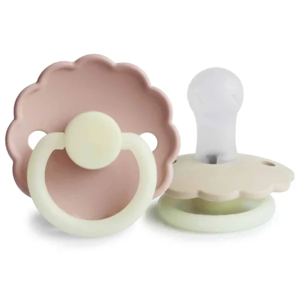 FRIGG CUMLÍKY DAISY NIGHT BLUSH/ CREAM, 0-6M, SILIKÓN