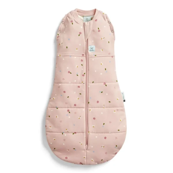 ERGOPOUCH Zavinovačka a vak na spanie 2v1 Cocoon Daisies 6-12 m, 8-10 kg, 2,5 tog