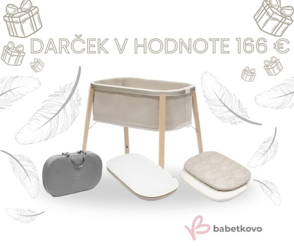 Stokke Snoozi Postieľka Sandy Beige + Darčeky