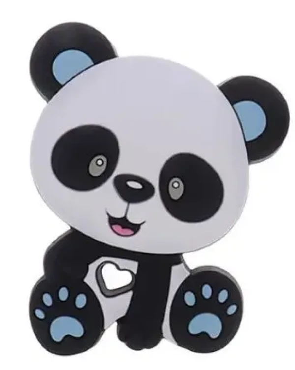 Kidi Love Hrýzatko silikónové PANDA 9cm - blue