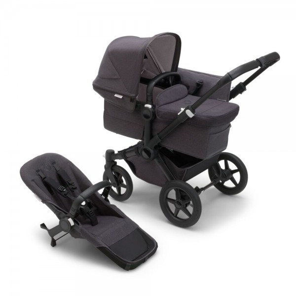 Bugaboo Donkey 5 Kompletný set MONO Mineral Black/Washed Black