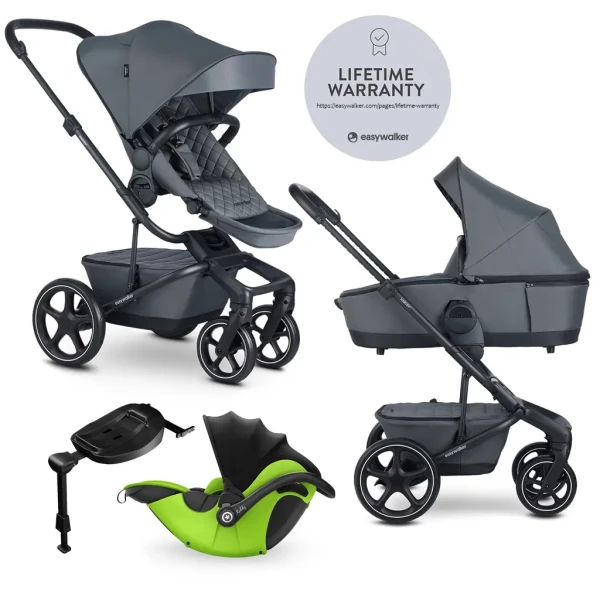 EASYWALKER Kočík kombinovaný Harvey⁵ Premium 2v1 Mineral Grey LITE RWS + KIDDY Evoluna i-size 2