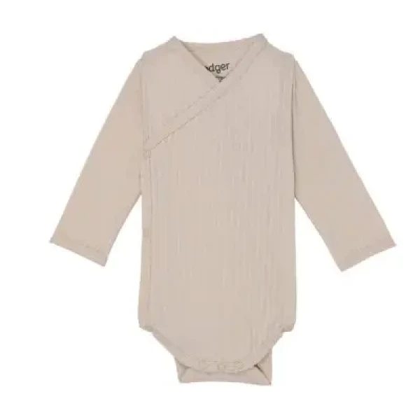 LODGER Body Romper LS Seersucker Birch 74