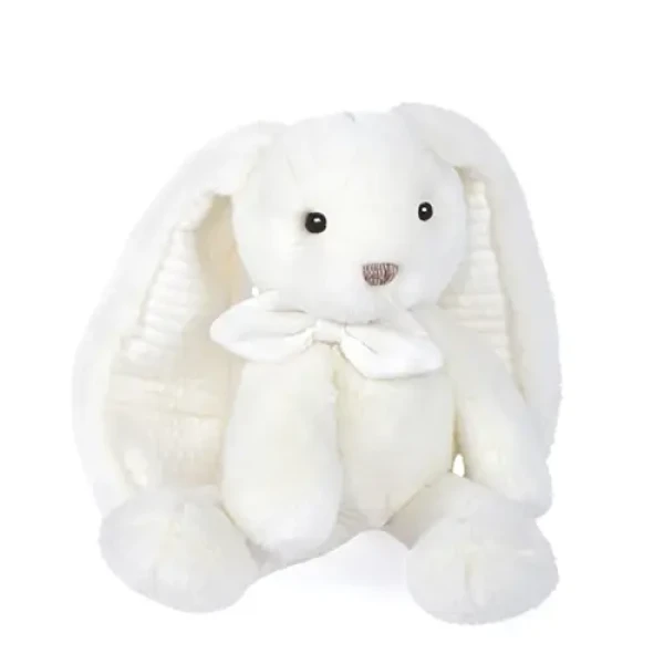 DouDou et compagnie plyšový zajačik 30cm - Biely