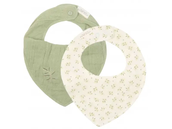 Little Dutch Podbradník bandana Blueberry Leaves & Sage 2 ks