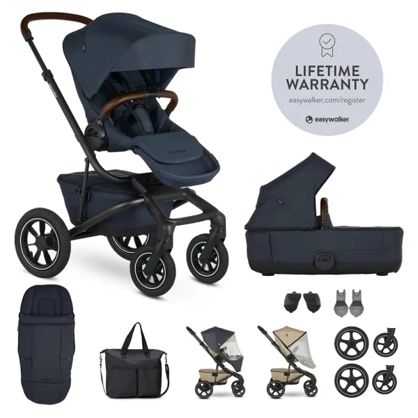 EASYWALKER SET XXL kočík kombinovaný Jimmey AIR Indigo Blue s príslušenstvom