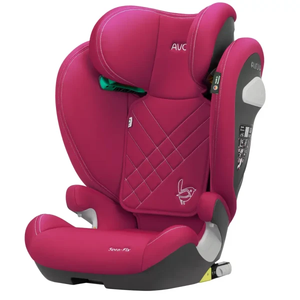 AVOVA Autosedačka Sora-Fix 2024 Berry Pink, 100-150 cm