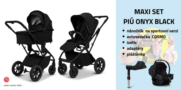 MOON PIÚ Maxi set Black chrome - ONYX BLACK