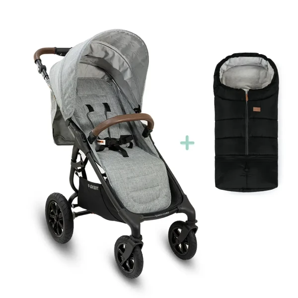 VALCO BABY Kočík športový Sport Trend 4 Black Grey marle + PETITE&MARS fusak Jibot ZADARMO