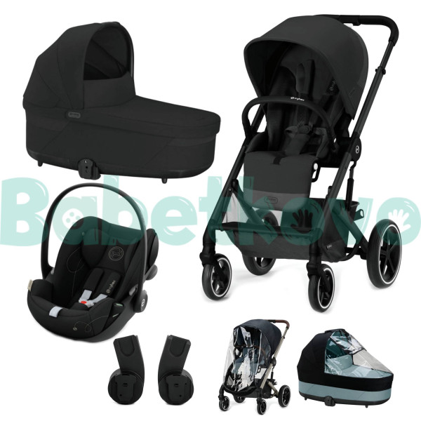 CYBEX Kombinovaný kočík BALIOS S LUX L SET - Moon Black