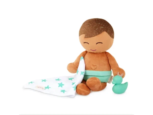 B-Toys Bábika plyšová do vane chlapec Lulla Baby Light Brown Hair