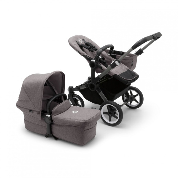 Bugaboo Donkey 5 Kompletný set MONO Graphite/Grey Melange