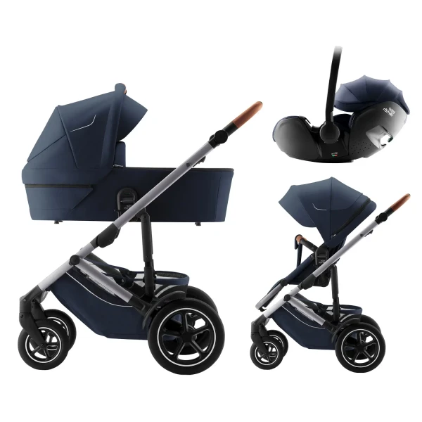 BRITAX Set kočík Smile 5Z + hlboká vanička + autosedačka Baby-Safe PRO Style, Night Blue