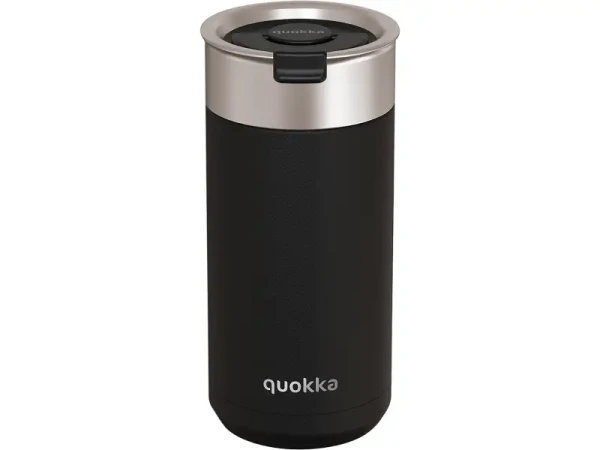 Quokka Nerezový termohrnček so sitkom Boost Carbon Black 400 ml