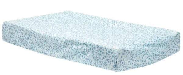 Bébé-Jou Jersey návlek na malú podložku Leopard Blue, 75x45