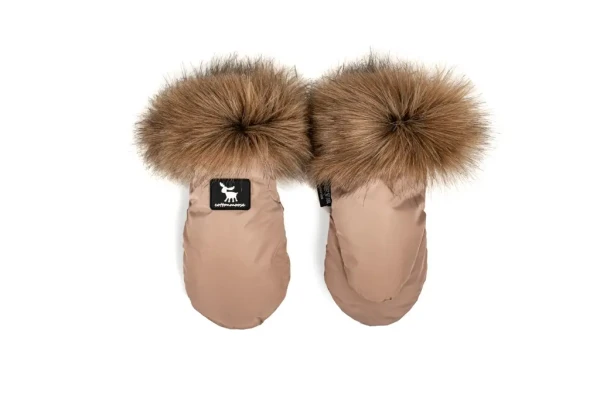 COTTONMOOSE Rukavice na kočík YUKON Camel