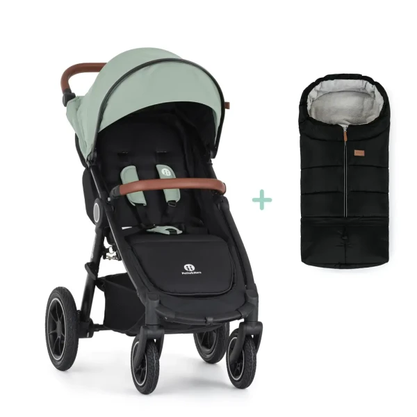 PETITE&MARS Kočík športový Street 2 Air Oak Iron Green + PETITE&MARS fusak Jibot ZADARMO