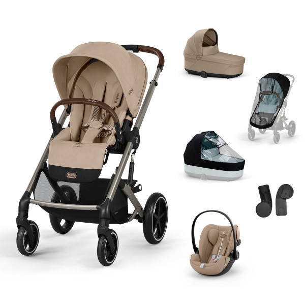 CYBEX Kombinovaný kočík BALIOS S LUX SET L - Almond Beige