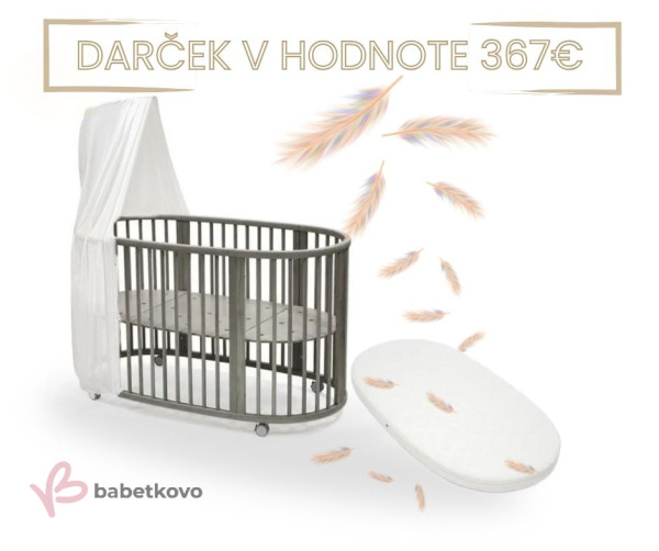 Stokke Sleepi postieľka V3 Hazy Grey + Darčeky