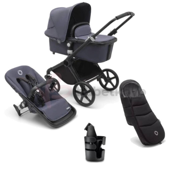 Bugaboo Fox CUB Zvýhodnený set Black/Stormy Blue