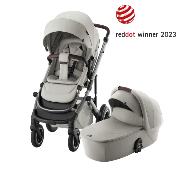 BRITAX Set kočík Smile 5Z + hlboká vanička Lux, Linen Grey