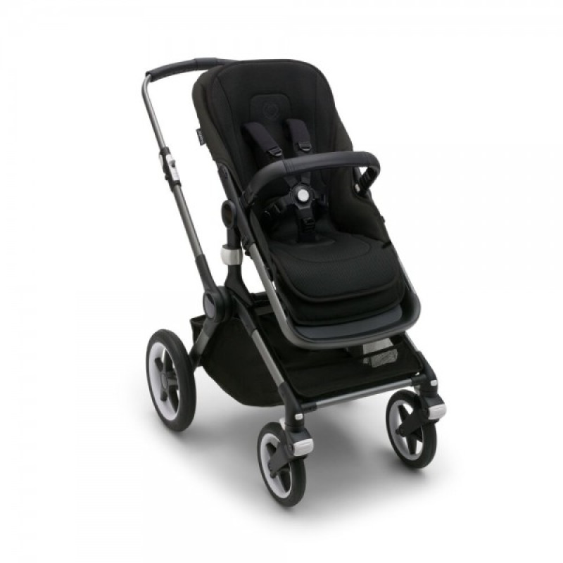 Bugaboo Komfortná obojstranná vložka do kočíka Midnight Black