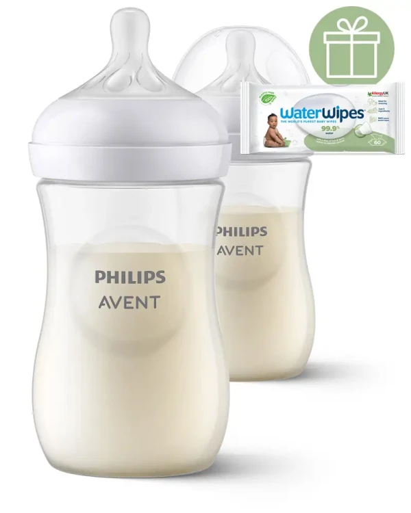 Philips AVENT Fľaša Natural Response 260 ml, 1m+ 2 ks+WW Soapberry 60ks