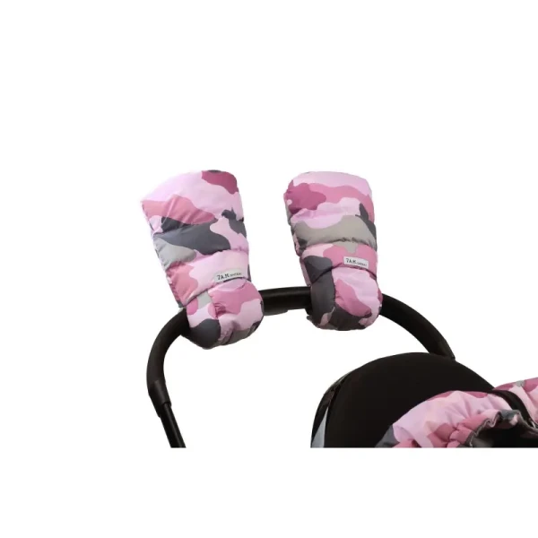 7AM Enfant WarMMuffs rukavice na kočík Camo Pink