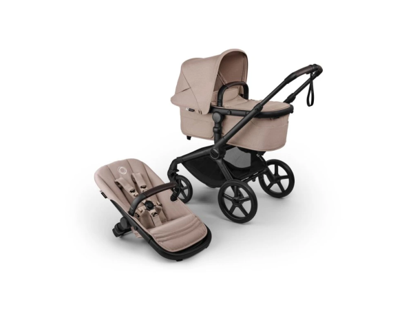 Bugaboo Fox 5 RENEW Kompletný set Black/Desert Taupe Melange-Desert Taupe Melange