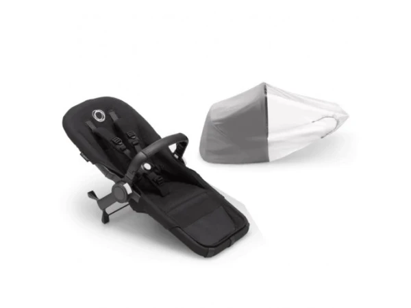 Bugaboo Donkey 5 DUO Set pre súrodenca bez striešky Midnight Black