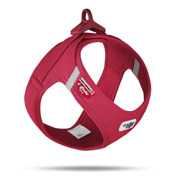 CURLI Postroj pre psov so sponou Air-Mesh Red S, 4-7 kg