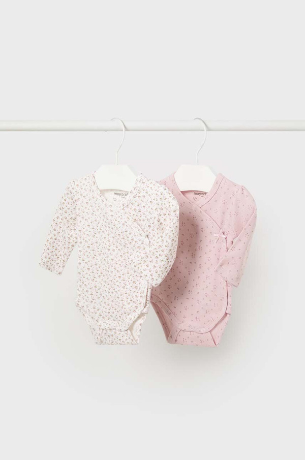 Mayoral Set Body s dlhým rukávom 2ks 2-4M Rosa baby