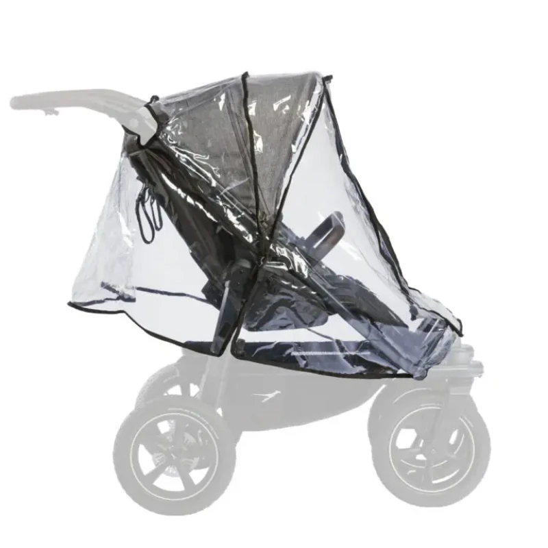 TFK pláštenka na kočík duo2 pre dve športové sedačky raincover duo2 stroller set