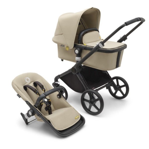 Bugaboo Fox CUB Kompletný set Black/Desert Beige