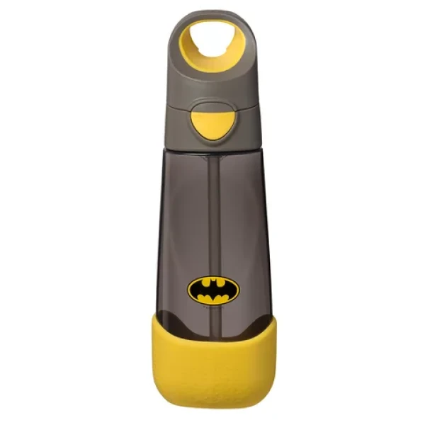 B.BOX Fľaša na pitie so slamkou 600 ml Batman