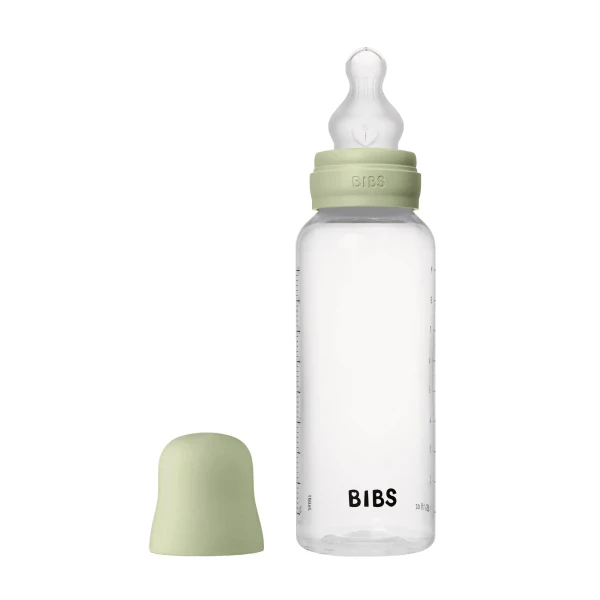 BIBS antikoliková fľaša so silikónovým cumlíkom 270ml sage