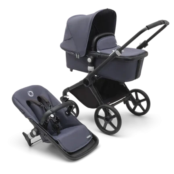 Bugaboo Fox CUB Kompletný set Black/Stormy Blue