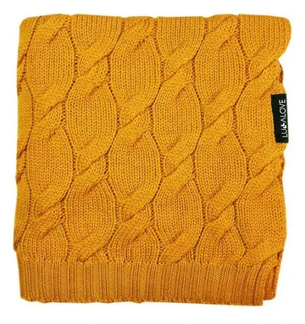 Lullalove Deka z vlny Merino Mango - kolekcia Premium