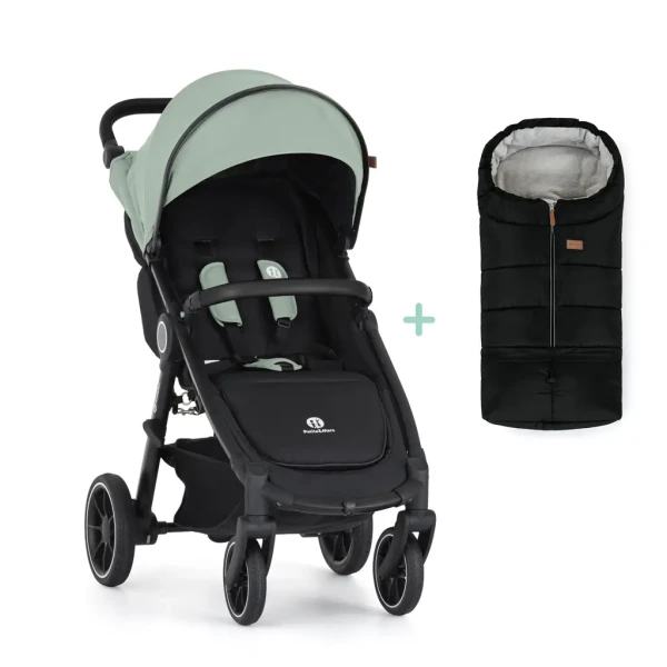 PETITE&MARS Kočík športový Street 2 RWS Black Iron Green + PETITE&MARS fusak Jibot ZADARMO