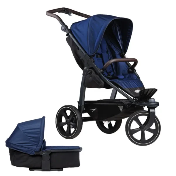 TFK set Mono2 stroller - air chamber wheel 2024 navy